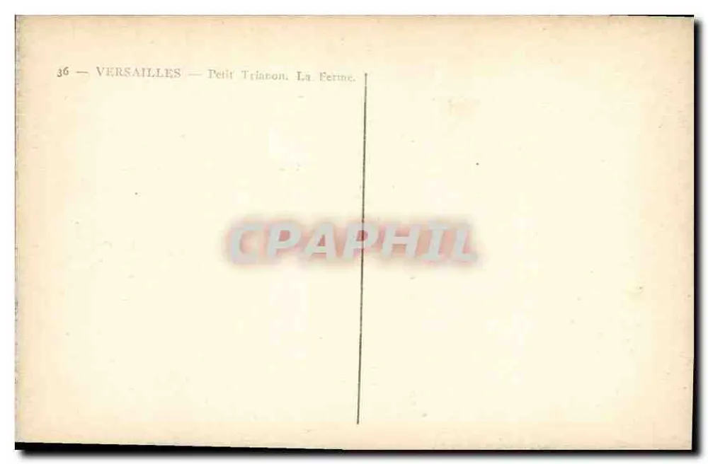 Versailles — Petit Trianon. A Fazenda. - Verso