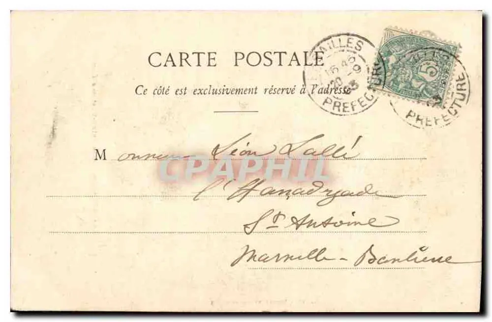 Museum von Versailles - Marie-Antoinette und ihre Kinder — F. Bihier-Moreau, Verleger, Versailles, n°31 - Rückseite