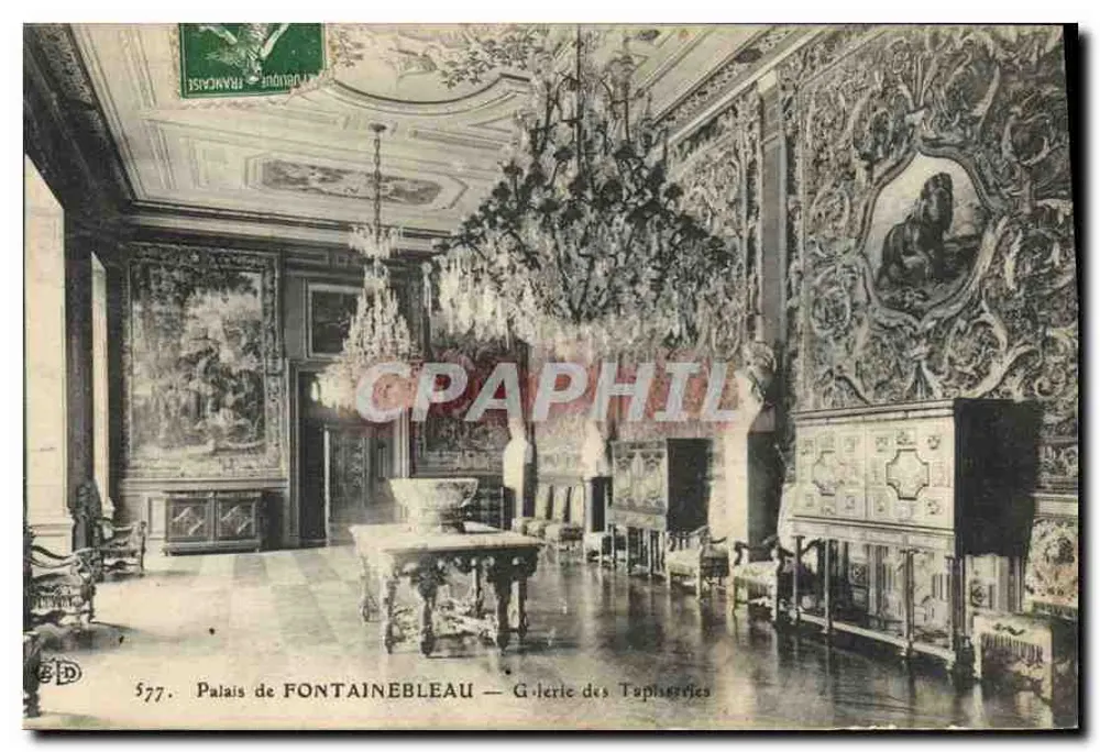 Schloss FONTAINEBLEAU — Galerie der Teppiche — Verleger C. Delouche, n° 577 - Vorderseite