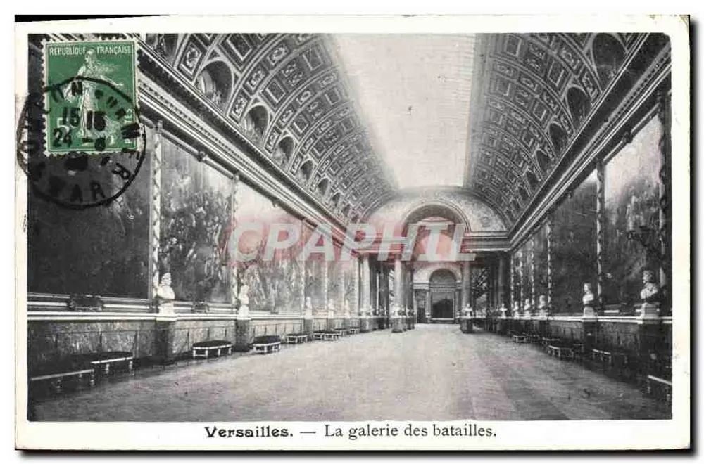Versalhes — A galeria das batalhas — Editor não visível - Frente
