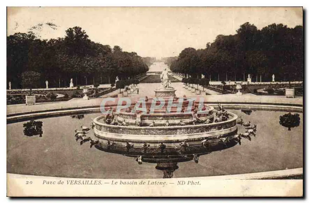 Park von VERSAILLES — Der Bassin von Latone — ND Fotografie - Vorderseite