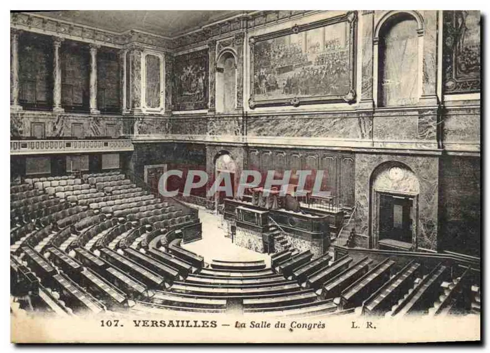 Versailles — De Zaal van het Congres — L. R. n° 107 - Voorkant