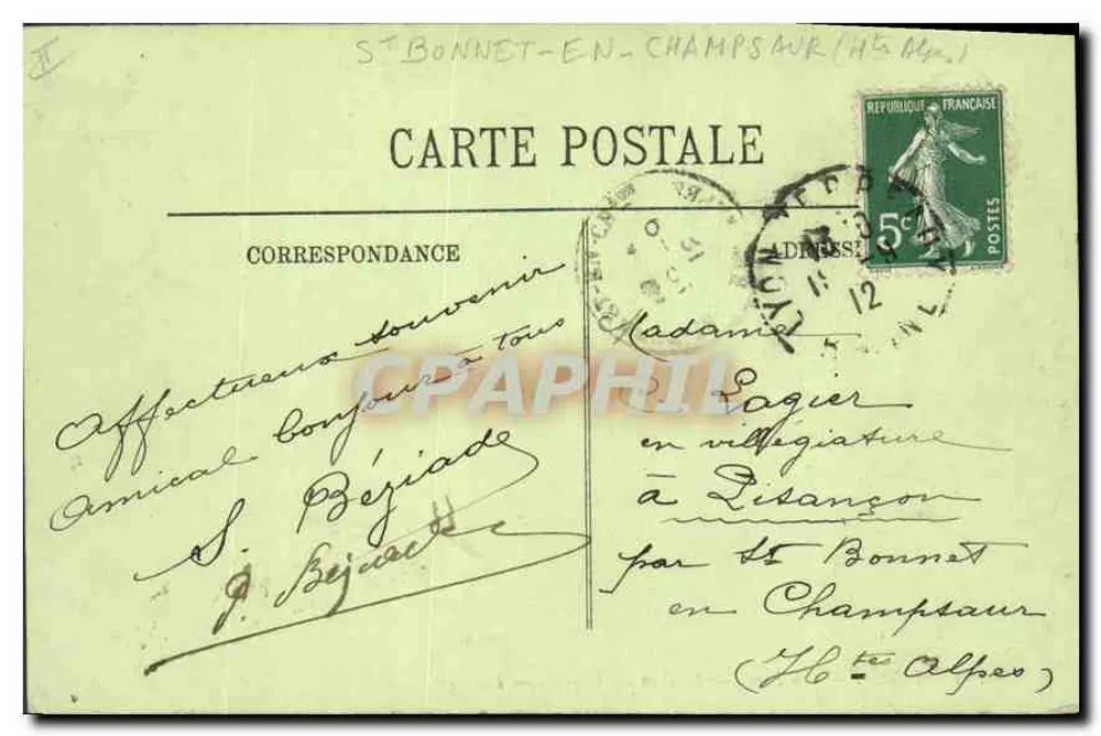 LYON — Im Park — Le Coin des Cygnes — LL. — n° 166 - Rückseite