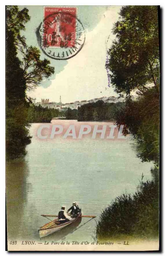 LYON — Der Park Tête d'Or und Fourvière — LL - Vorderseite