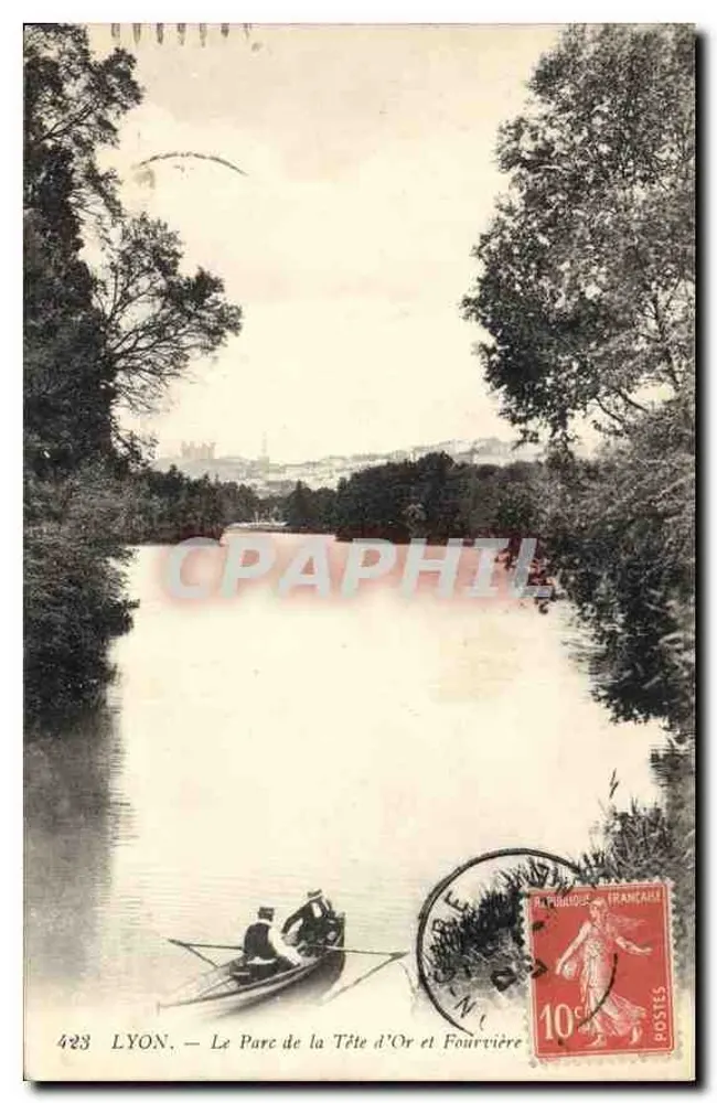 LYON. — Der Park der Tête d'Or und Fourvière - Vorderseite