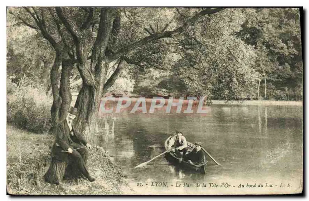 LYON - Parc de la Tête-d'Or - Am Ufer des Sees - L. B. - Vorderseite