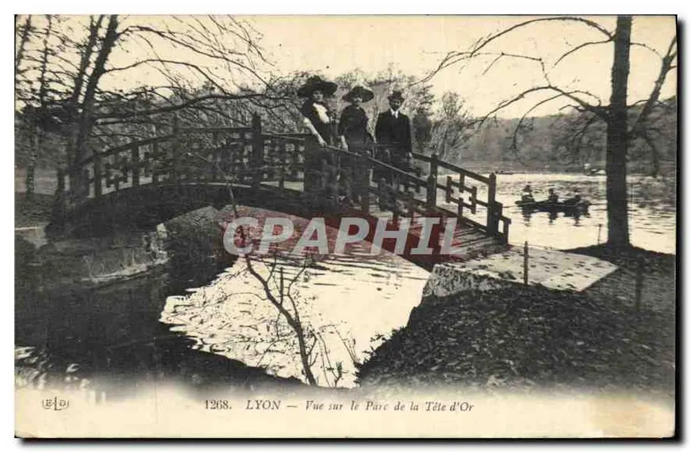 LYON — Ansicht des Parc de la Tête d'Or — Verlag E.D. n° 1268 - Vorderseite