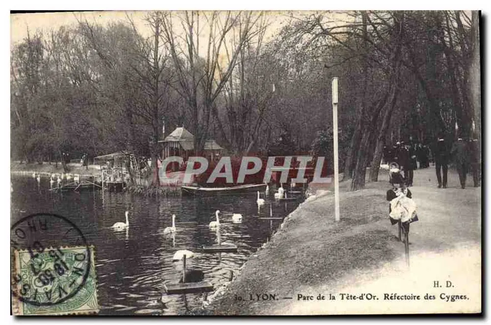 LYON — Parc de la Tête-d'Or. Refectoire der Schwäne — H. D. - Vorderseite