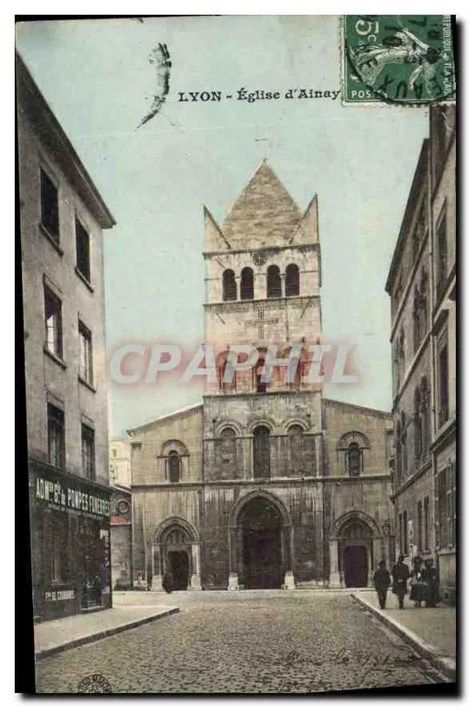 LYON - Kerk van Ainay — uitgever A. WIL - serie-nummer niet zichtbaar - Voorkant