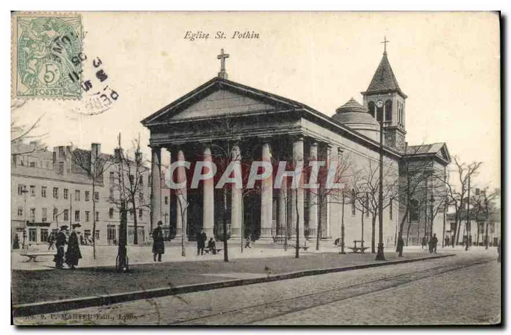 Igreja de São Pothin — Lyon — editor P. Maître, Lyon, n° 9 - Frente