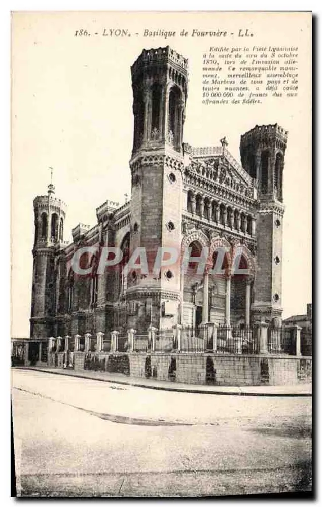 LYON - Basílica de Fourvière - L.L. - 186 - Frente
