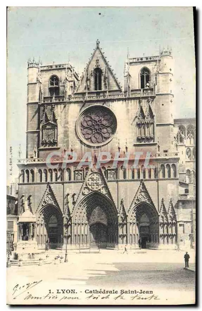 LYON - Catedral de São João — J.C. Édit. Lyon, n°1 - Frente