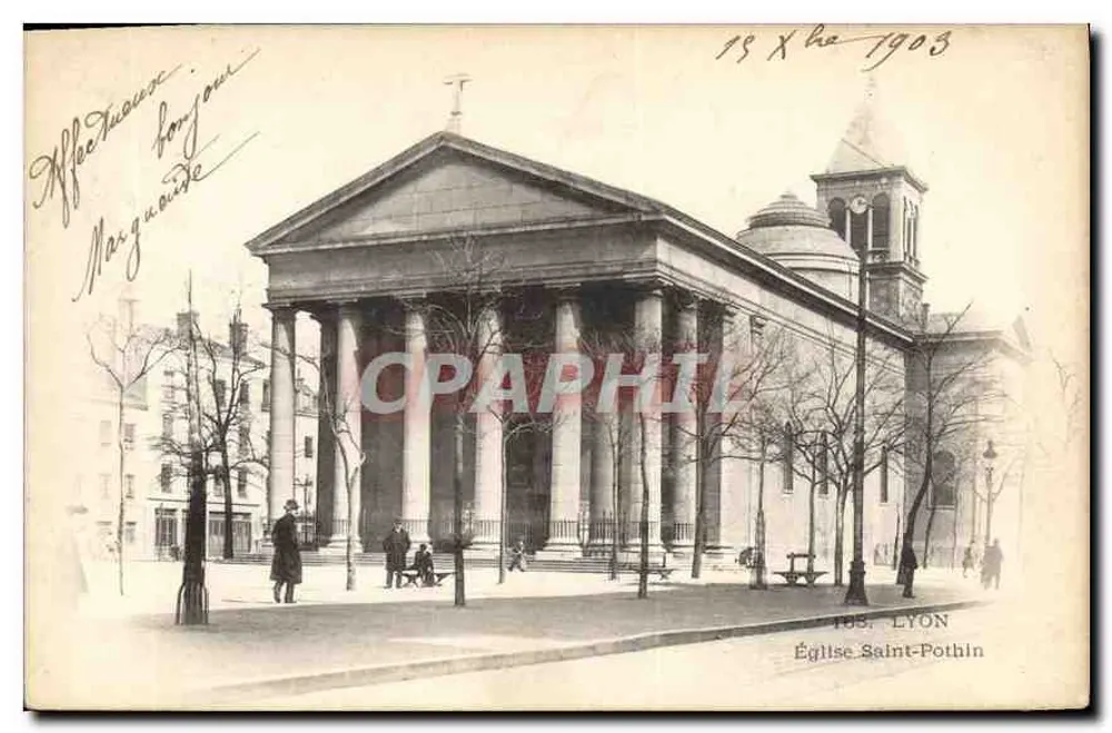 Igreja de São Pothin — Lyon — editor anônimo, n° 108 - Frente