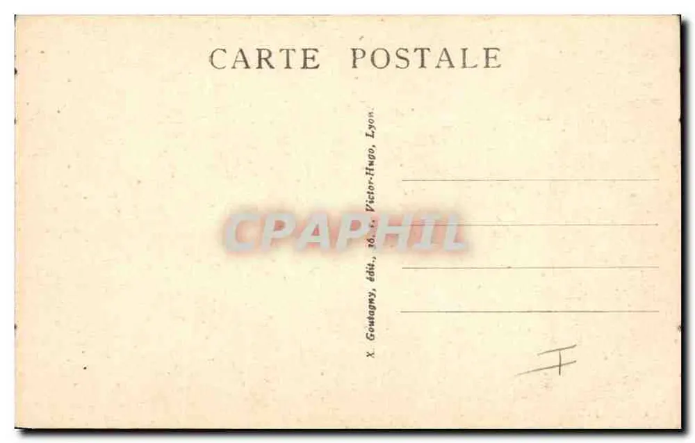 Lyon — Catedral de São João, fachada — X. Gowkauny, editor, 36, r. Victor-Hugo, Lyon - Verso