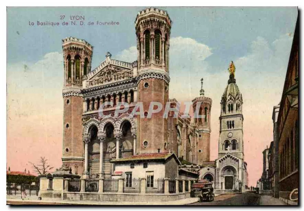 Lyon — A Basílica de Nossa Senhora de Fourvière — Editor: Des Arts Protoméani - Frente