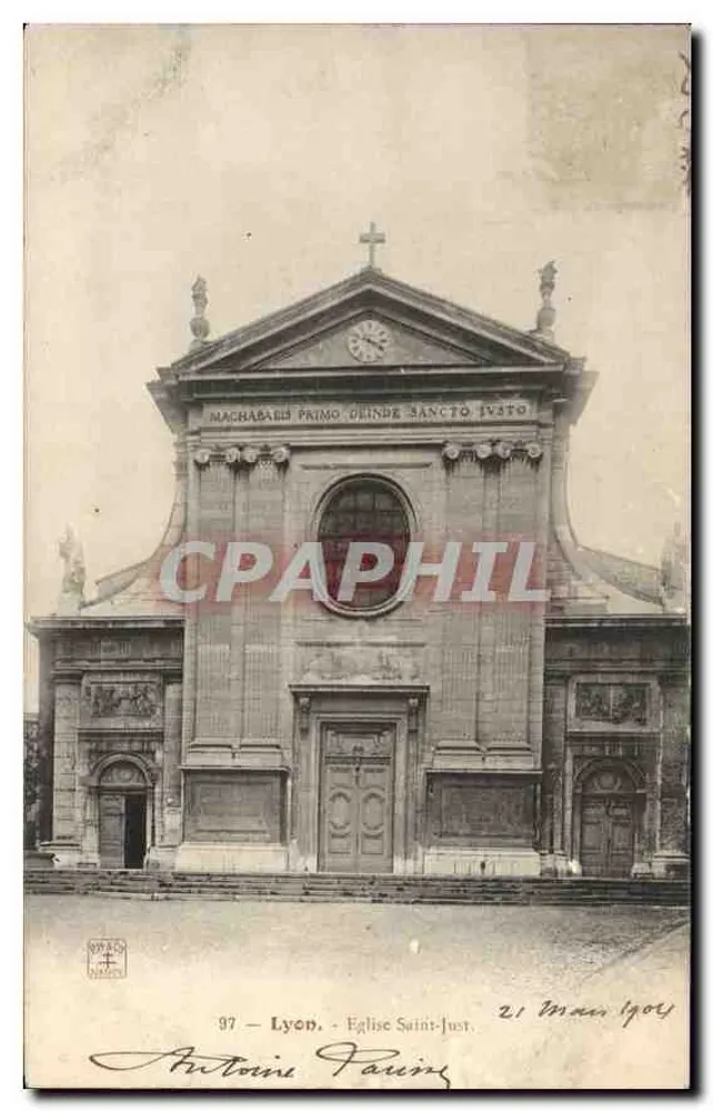 Igreja de Saint-Just — Lyon — editor Antoine Paring, n°97 - Frente
