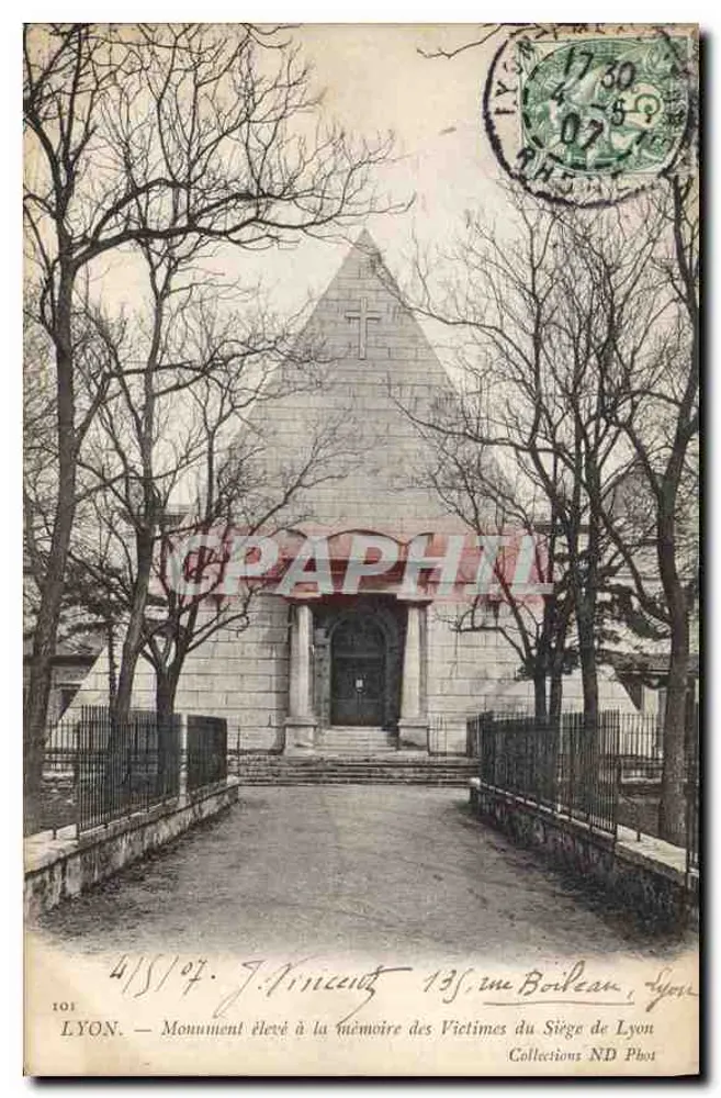 LYON — Denkmal für die Opfer des Belagers von Lyon — J. Vincent, Lyon - Vorderseite