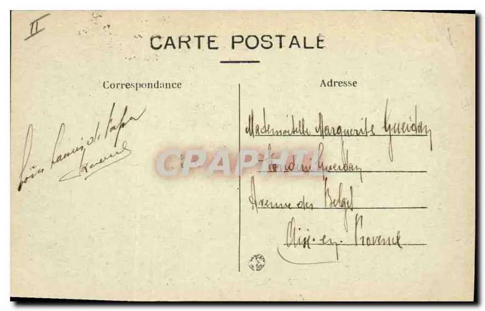 LYON — Le Parc aux Daims — L. B. - Verso