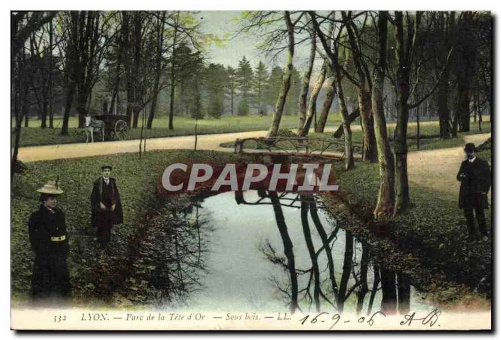 LYON — Parc de la Tête d'Or — Unterholz — LL. — n° 332 - Vorderseite