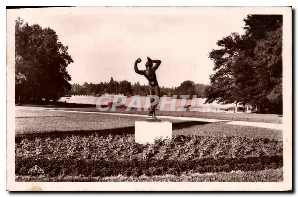 Parc de la Tête d'Or — Blick auf den See — Real-Photo, G.A. P. Strasbourg - Vorderseite