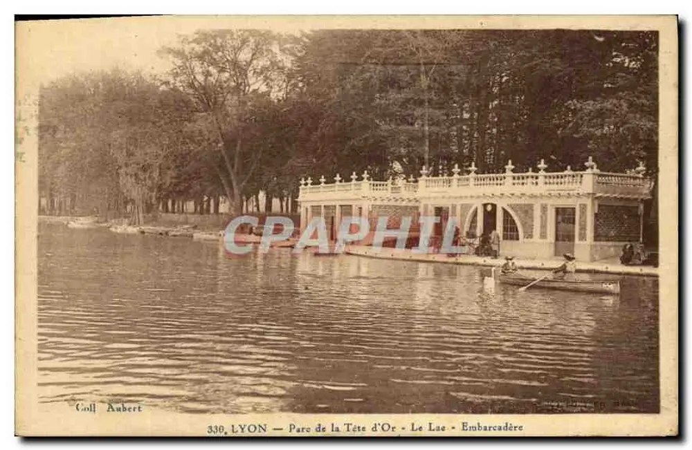 LYON — Parc de la Tête d'Or — Der See — Anlegestelle — Sammlung Aubert - Vorderseite
