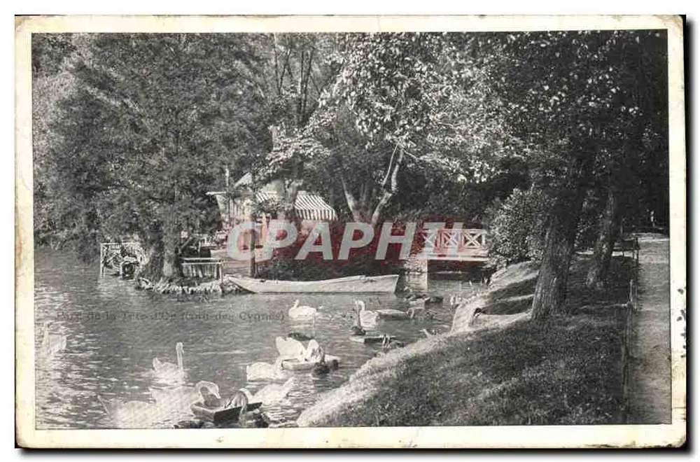 Parc de la Piscine (rond des Cygnes) — Blick auf den See mit Schwänen — Verlag nicht sichtbar - Vorderseite