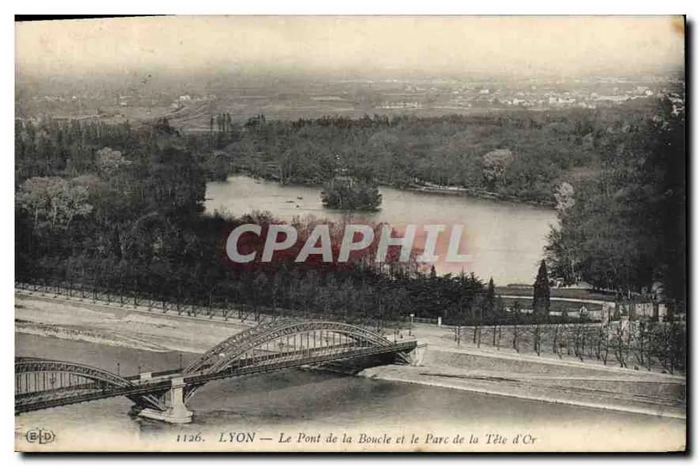 LYON — Le Pont de la Boucle und der Parc de la Tête d'Or — Verlag ELP, Nr. 1126 - Vorderseite