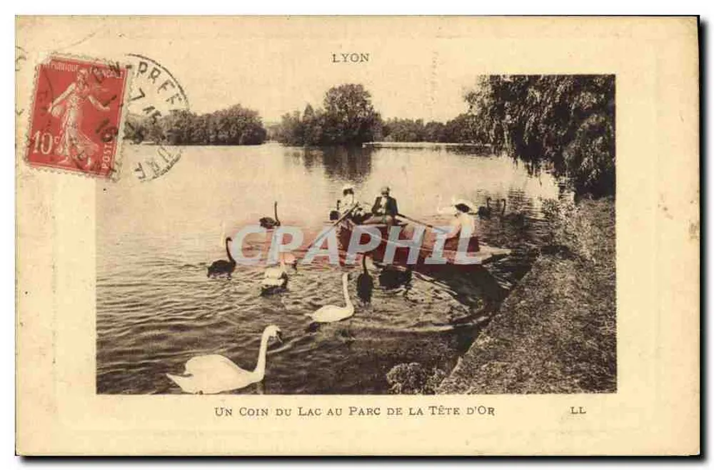 Ein Stück des Sees im Parc de la Tête d'Or — Lyon — LL - Vorderseite