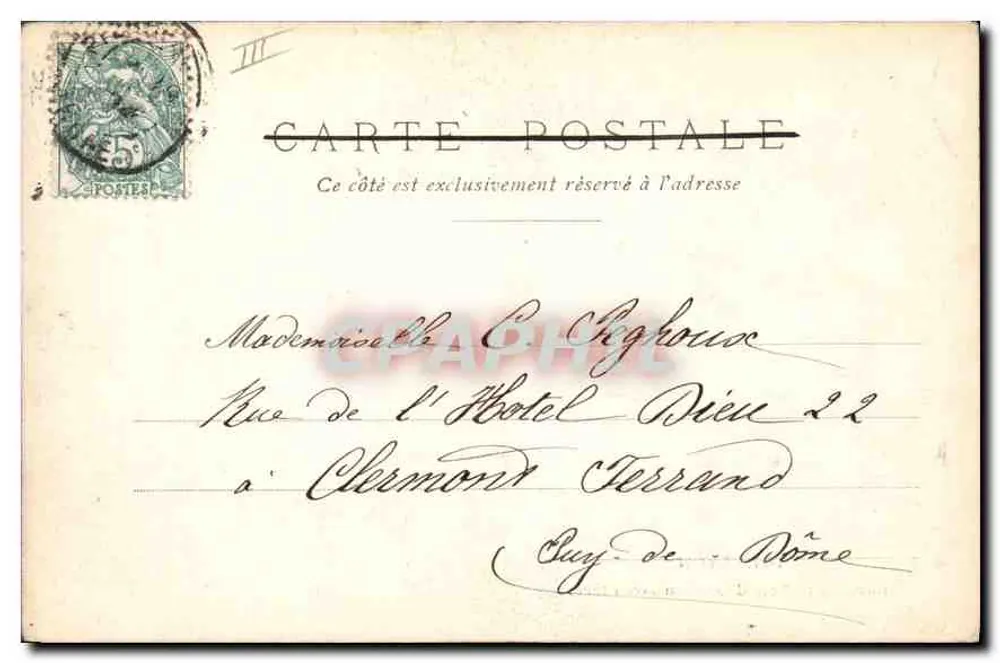 Parque de la Tête d'Or (Embarcadère) — Lyon — editor anónimo, n° 107 - Reverso