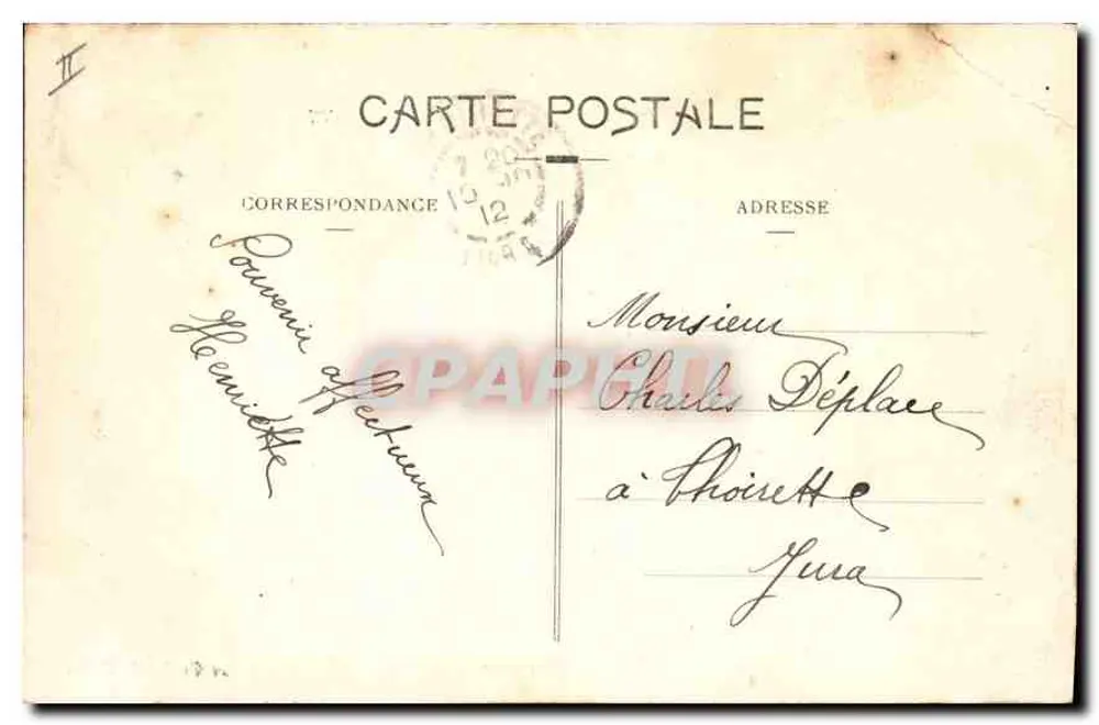 LYON - Parc de la Tête d'Or - Die Hirsche. E. C. L. - Rückseite
