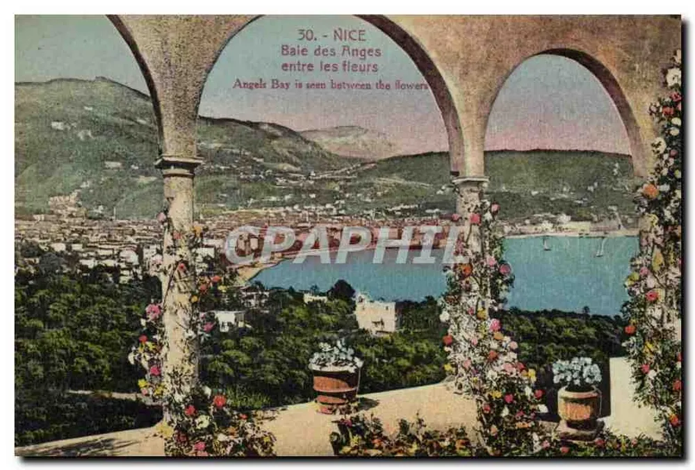 Nice - Bucht der Engel zwischen den Blumen — Édition Giletta, Nice - Vorderseite