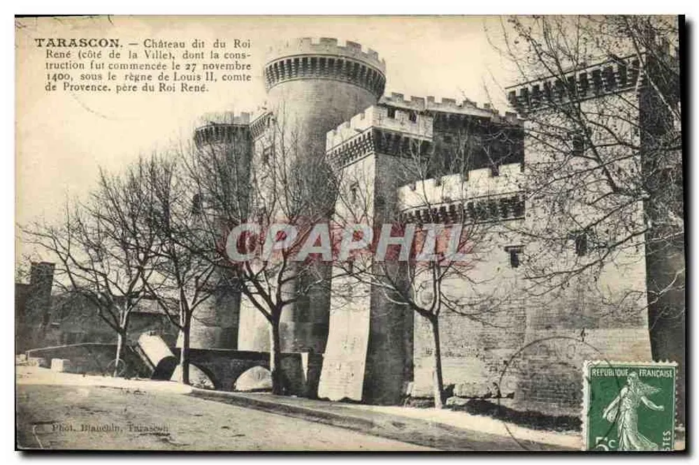 Tarascon — Castelo Dito do Rei René (lado da Villet) — Fot. Blanchin, Tarascon - Frente
