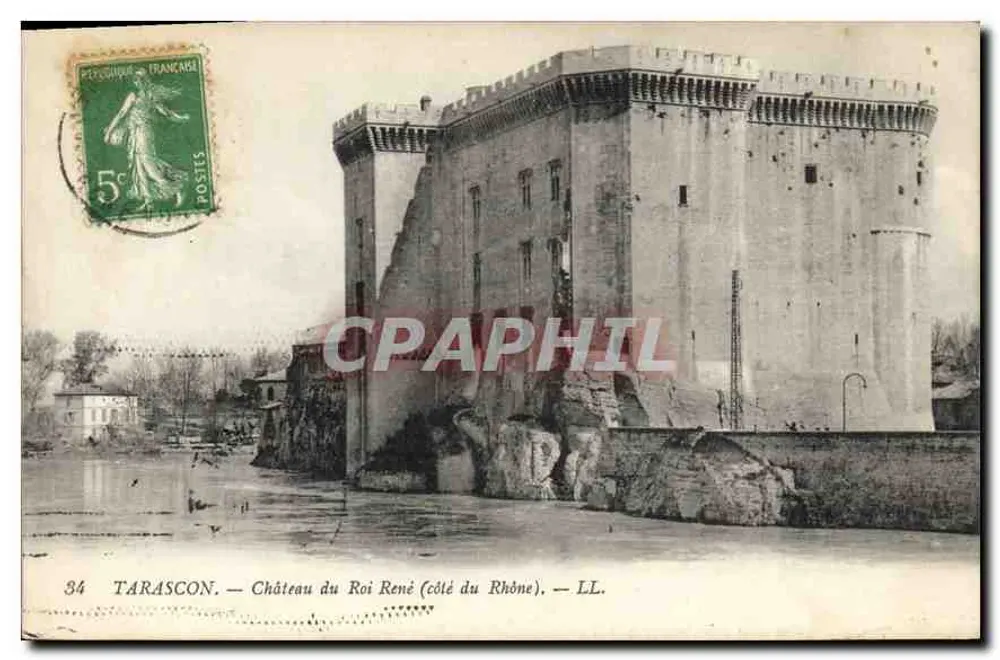 Tarascon — Schloss des Königs René (Rhône-Seite) — LL - Vorderseite