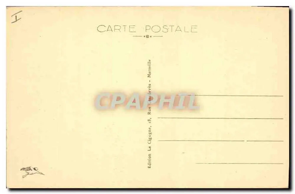 Tarascon — O Castelo do Rei René — Édition La Cigogne, Marseille - Verso