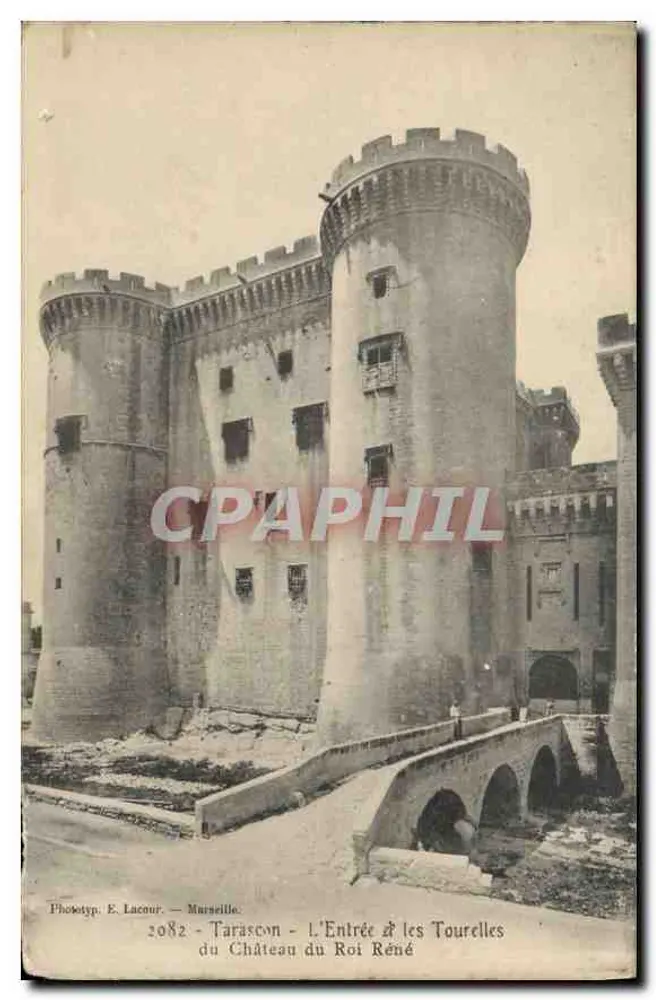 Tarascon — Der Eingang & Türme des Schlosses du Roi René — Phototyp. E. Lacour — Marseille — n° 2082 - Vorderseite