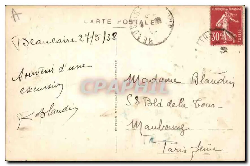 Ansicht von Tarascon vom Schloss Beaucaire — Éditions Maubergue - Rückseite