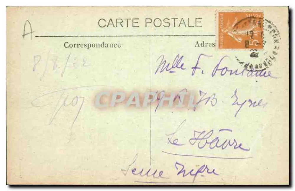 Tarascon-sur-Rhône — Katedra św. Jakuba — Stara pocztówka n°306 - Rewers