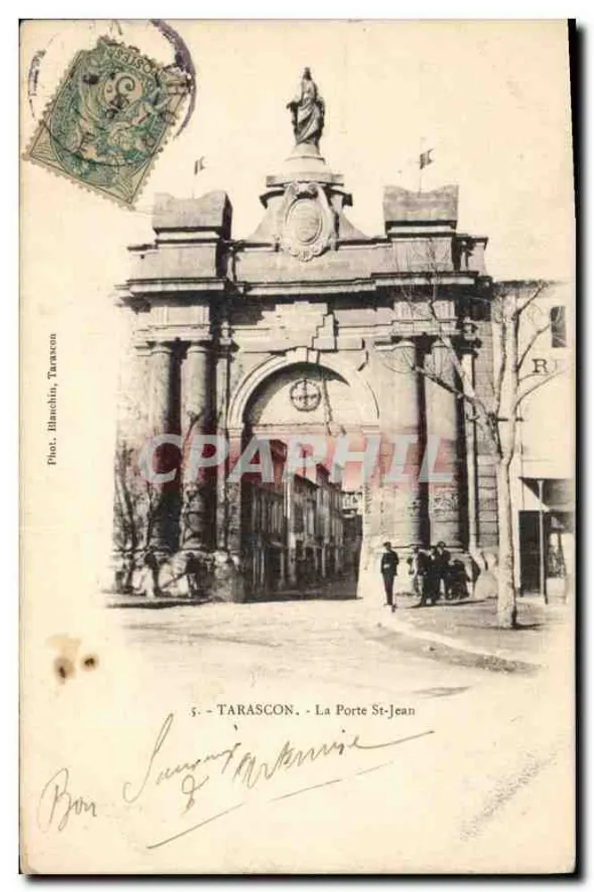 Tarascon — A Porta São João — Fot. Blanchin, Tarascon - Frente