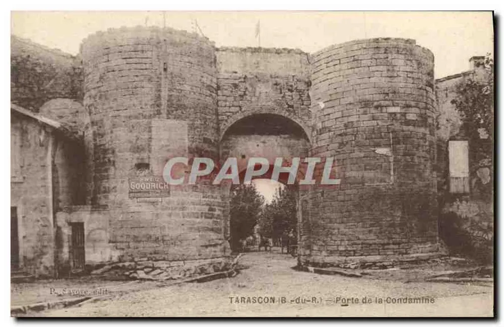 Tarascon (B.-du-R.) — Porta da Condamine — editor P. S. Gourdon, série 2000 - Frente
