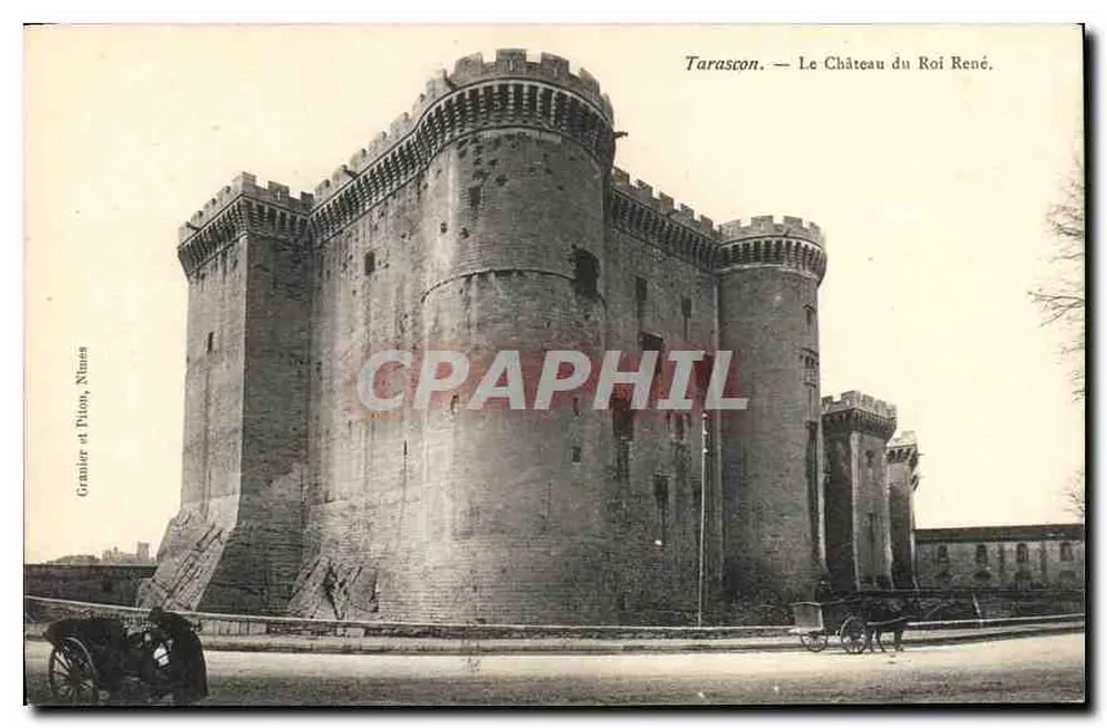 Tarascon — O Castelo do Rei René — Granier et Pilon, Nîmes - Frente