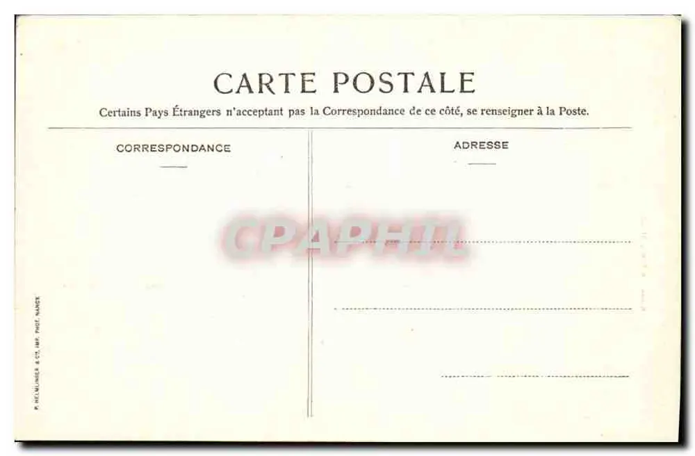 Tarascon — O Castelo do Rei René — Granier et Pilon, Nîmes - Verso