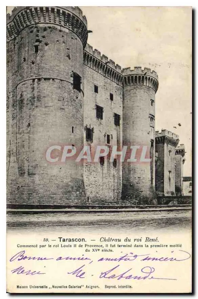 Tarascon — Castelo do rei René — Maison Universelle, Nouvelles Galeries, Avignon - Frente