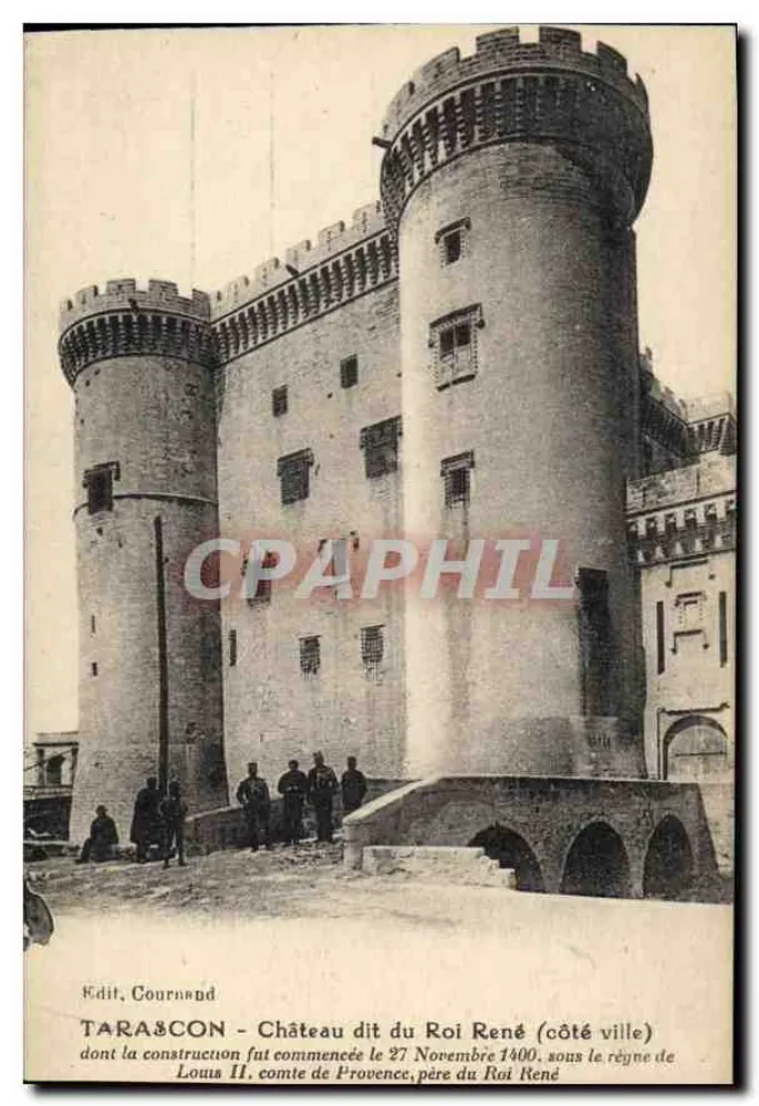 Tarascon - Schloss genannt Schloss des Königs René (Stadtseite) — Verlag Cournand - Vorderseite