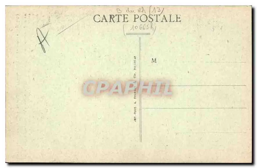 Tarascon — A Porta Jarnègue — (Série histórica C. M. Rep. int.) - Verso
