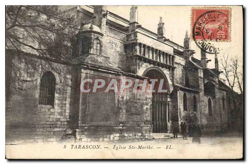 Tarascon — Igreja de Santa Marthe — EL. - Frente