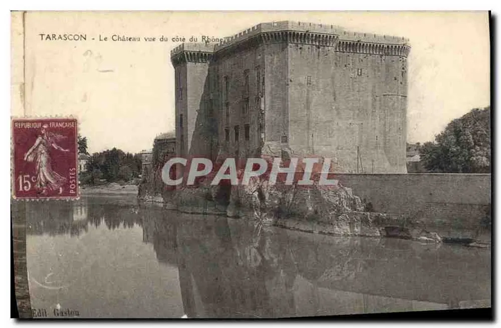 Tarascon - O Castelo visto do lado do Rio Rhône — Édit Gaston - Frente