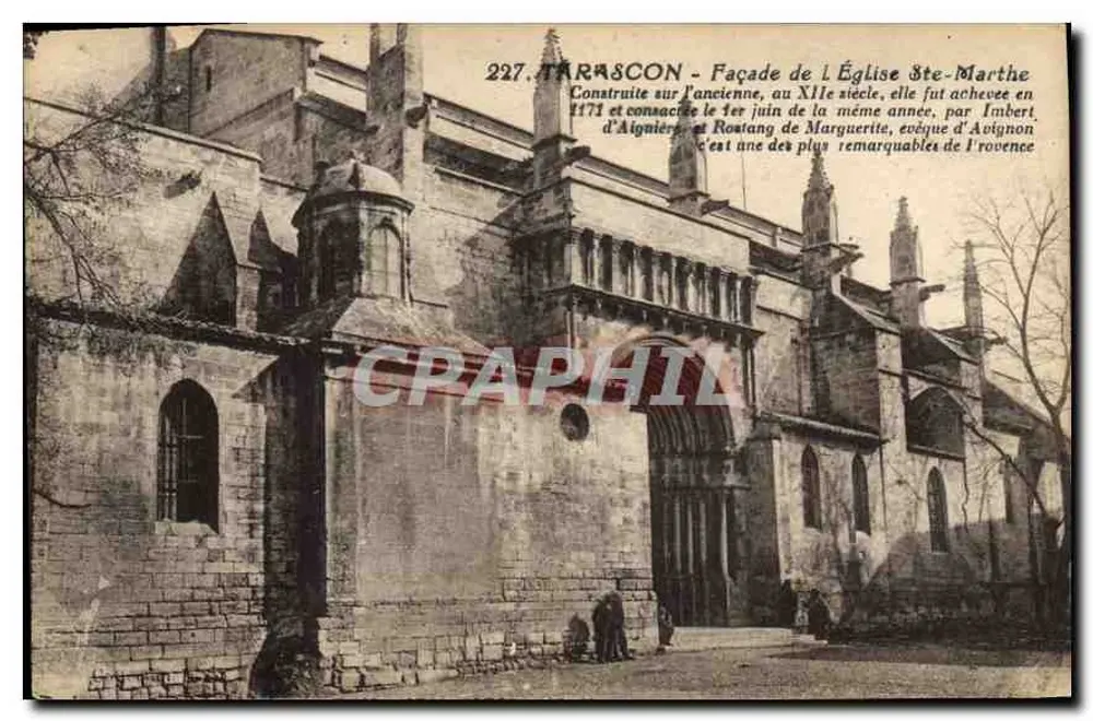 Tarascon — Fachada da Igreja de Santa Marthe — Editor não identificado, n° 227 - Frente