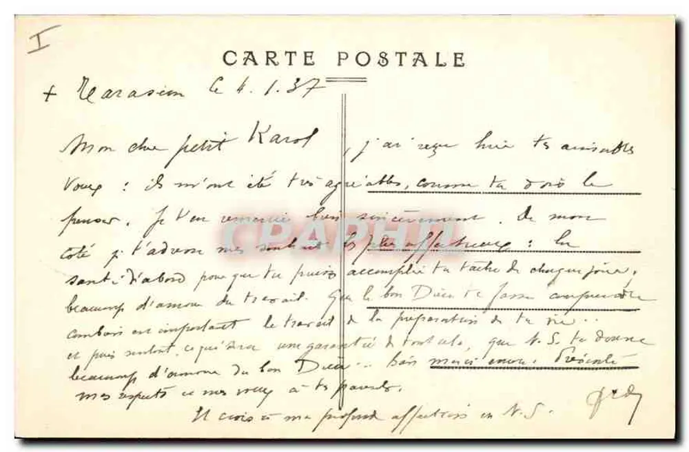 Tarascon (B.-du-R.) — Innenansicht der Kirche Sainte-Marthe. - Rückseite