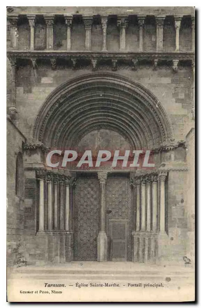 Tarascon — Kirche Sainte-Marie — Haupteingang — Grainer et Pitou, Nîmes - Vorderseite