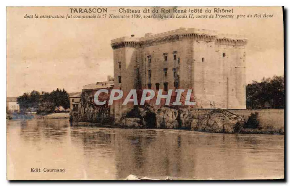 Tarascon — Schloss genannt König Renés (Seite des Rhônes) — Edit Cournand - Vorderseite